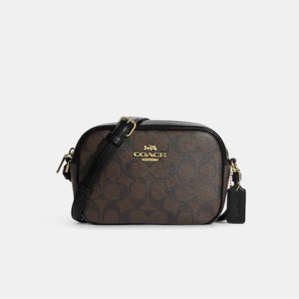 COACH BROWN SMALL CAMERA BAG CROSSBODY